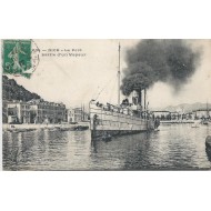 Nice - Le port sortie bateau d'un vapeur